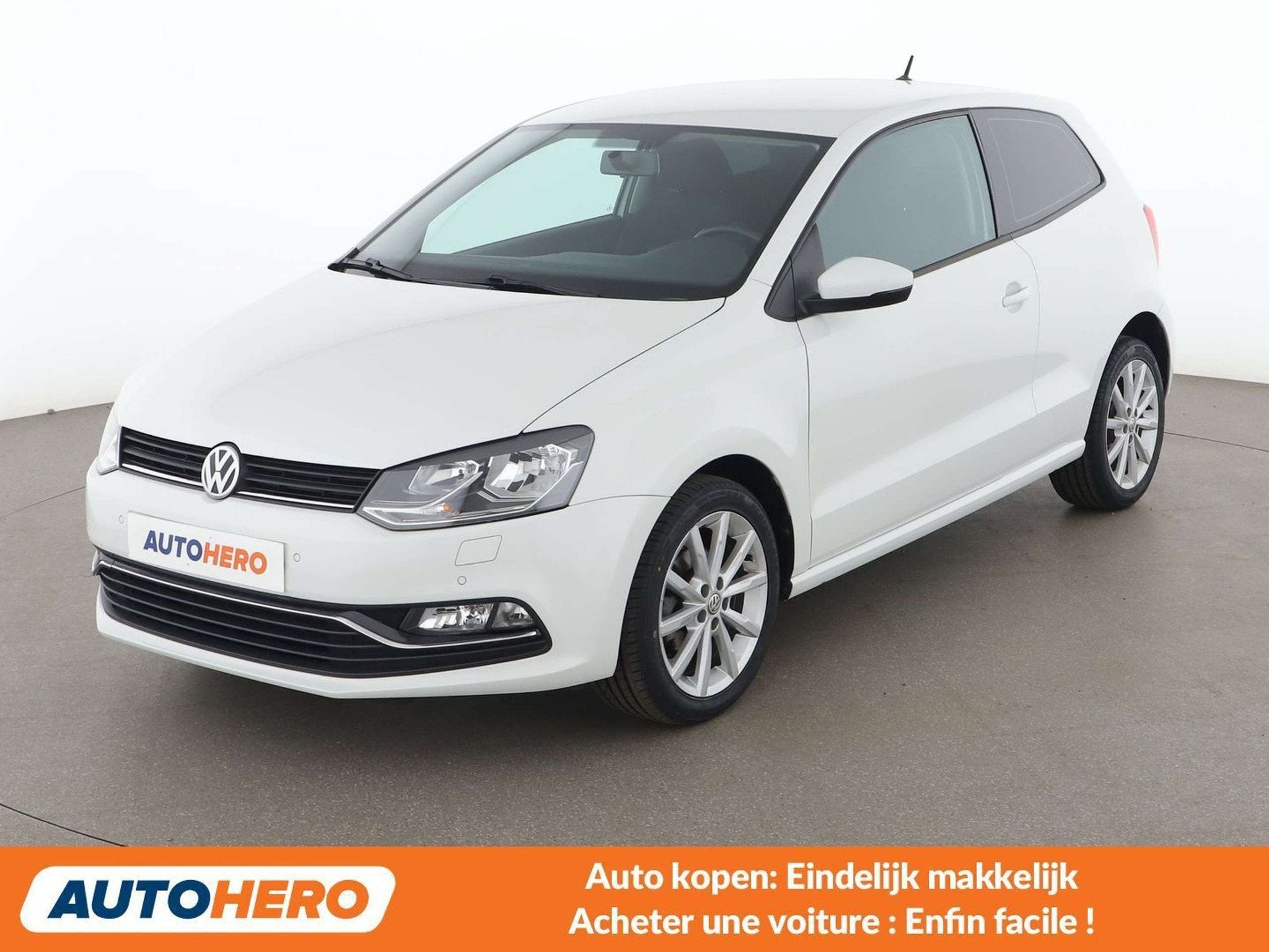 Volkswagen Polo 1.2 TSI Highline BlueMotion Tech (bj 2017), Auto's, Voorwielaandrijving, Stof, Gebruikt, Zwart