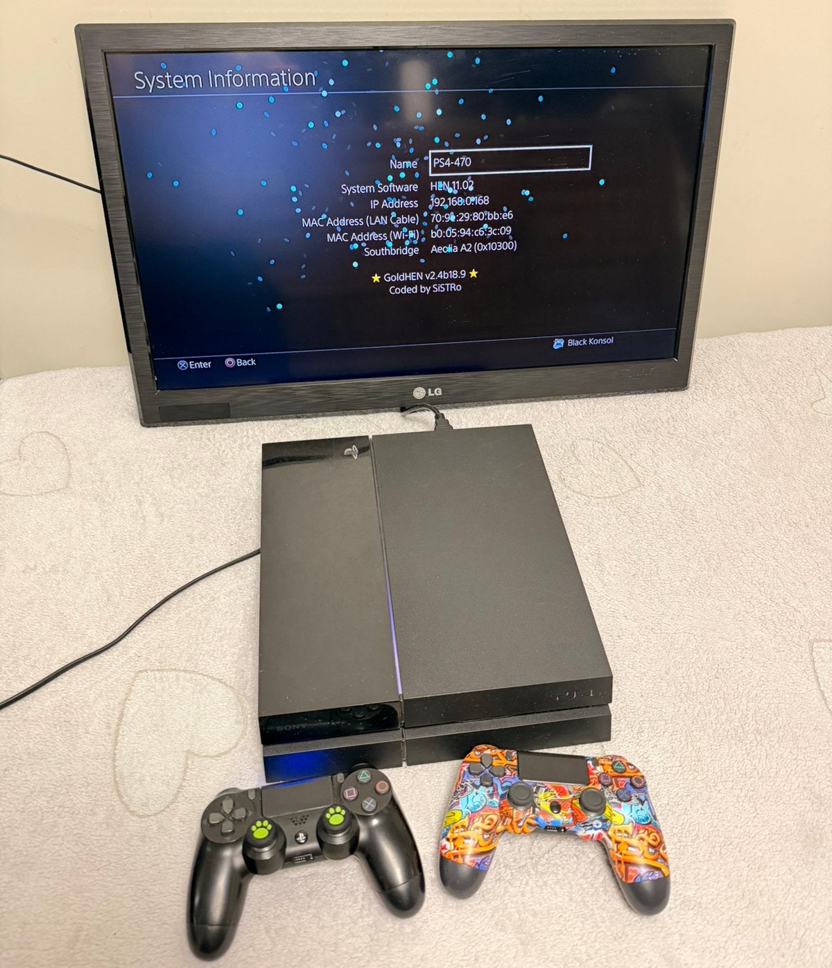 PS4 500GB GoldHEN 11.02 + 2 Controllers + Veel Games, Games en Spelcomputers, Ophalen, Zo goed als nieuw