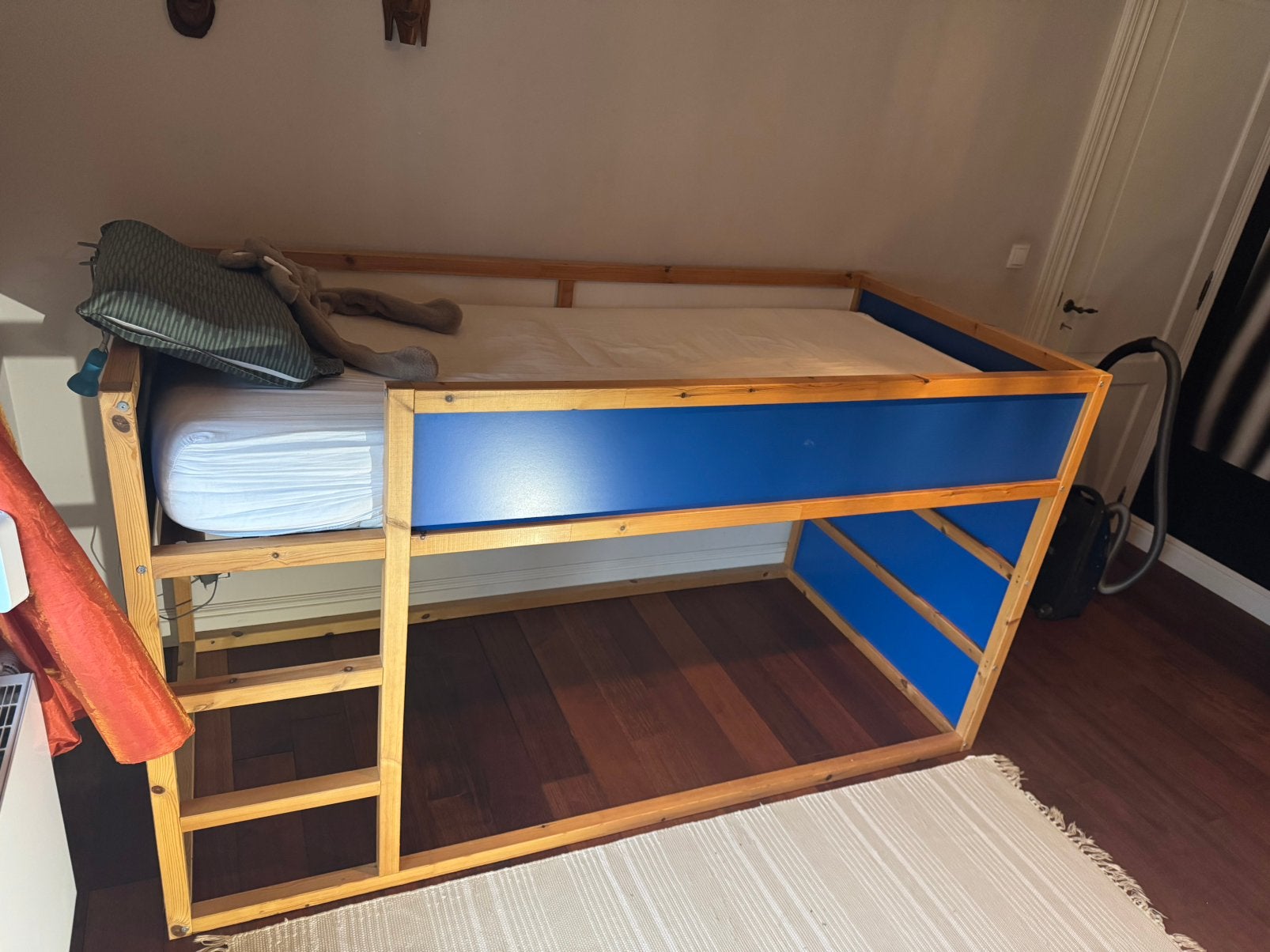Mooie houten hoogslaper, in perfecte staat, Ophalen, Zo goed als nieuw, Hoogslaper