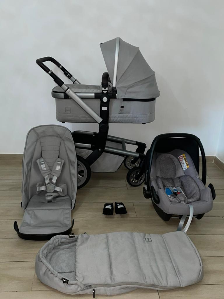 Joolz 3-en-1 Joolz Day Quadro Grigio complète, Enfants & Bébés, Buggys, Enlèvement ou Envoi, Babygeluk, Comme neuf, W