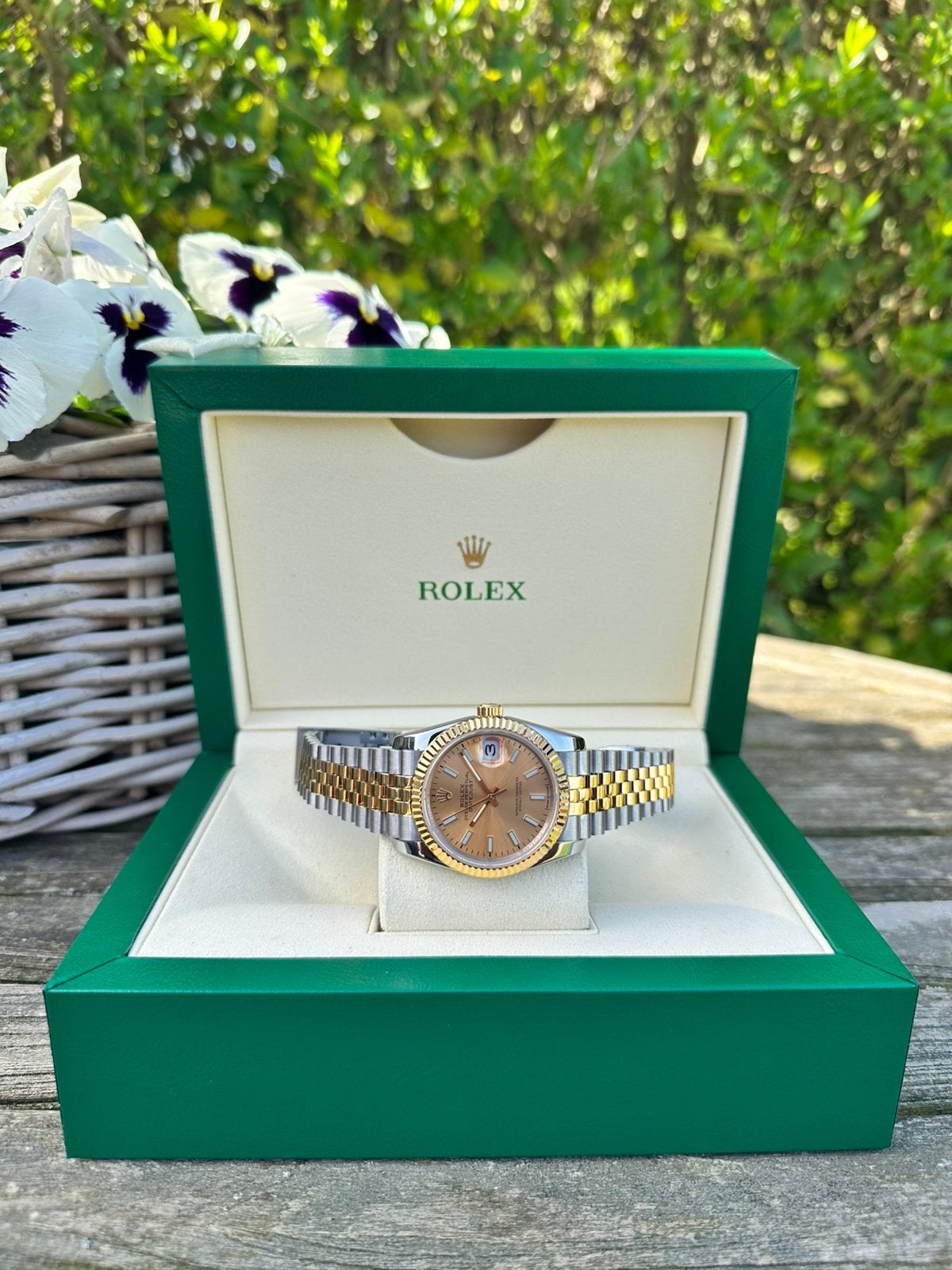 Champagne Rolex Datejust, Enlèvement ou Envoi, Neuf, Rolex