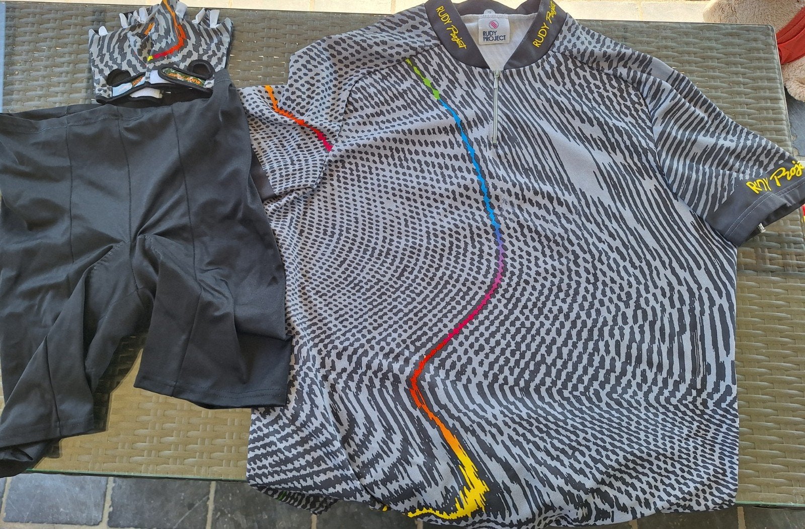 Koersbroek koerstrui en handschoenen zonder vingers, Fietsen en Brommers, Ophalen, Nieuw, Bovenkleding