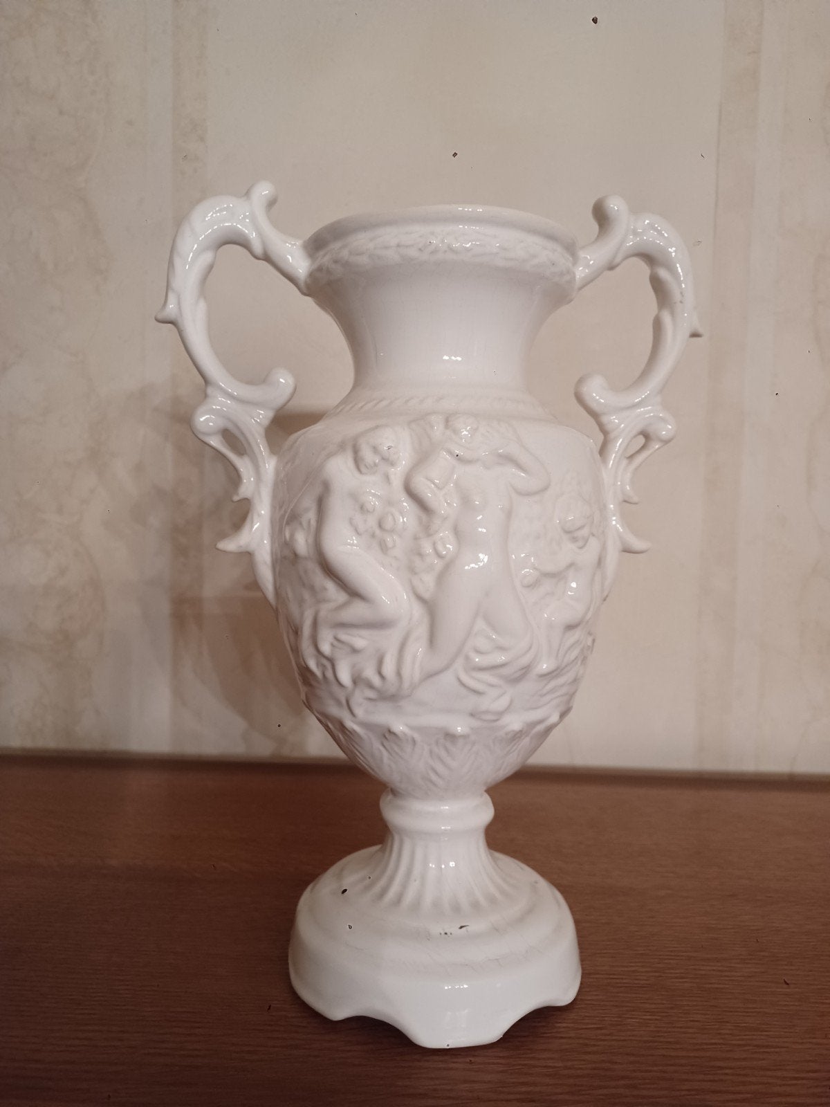 Witte keramische ALCOBACA vaas., Ophalen