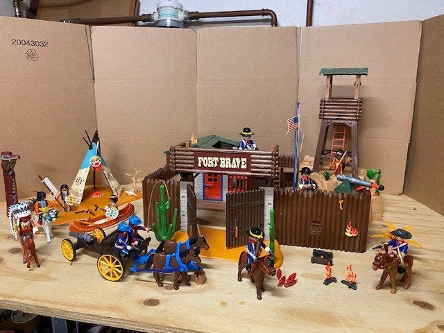 Playmobil western fort 5245 met extra sets, Kinderen en Baby's, Speelgoed | Playmobil, Ophalen of Verzenden