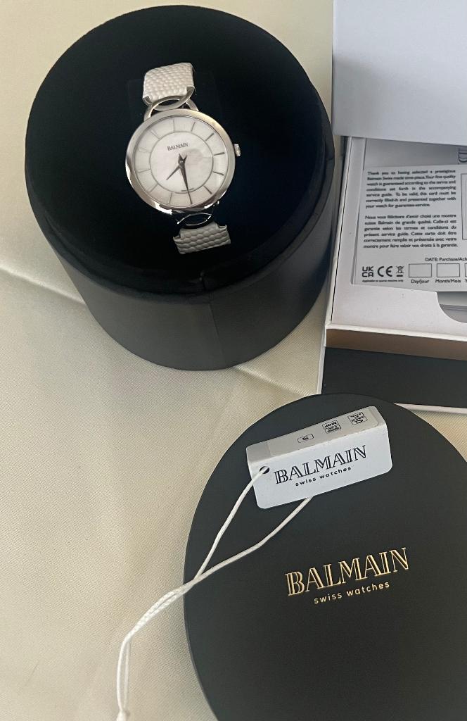 Pierre Balmain dameshorloge, Handtassen en Accessoires, Overige merken, Leer, Staal, Polshorloge