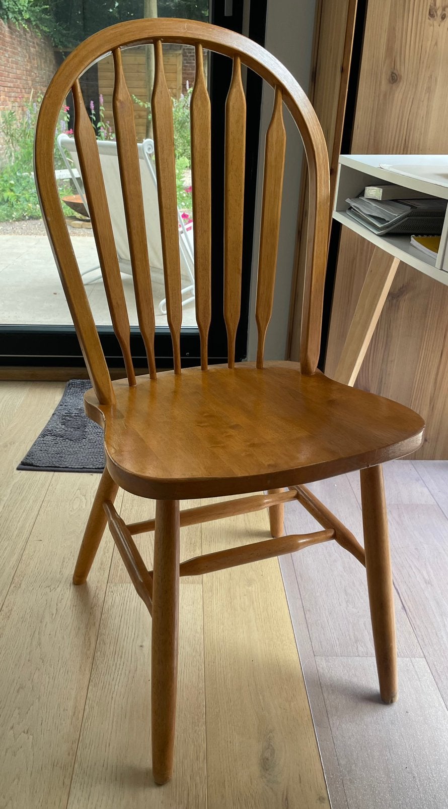Windsor eetstoel(en), Ophalen, Twee, Bruin, Hout