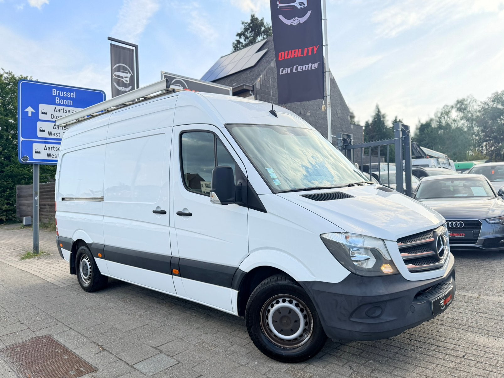 Mercedes Sprinter 314cdi L2H2 2017 176dkm 143pk Euro6b, Auto's, Voorwielaandrijving, Stof, Euro 6, Wit