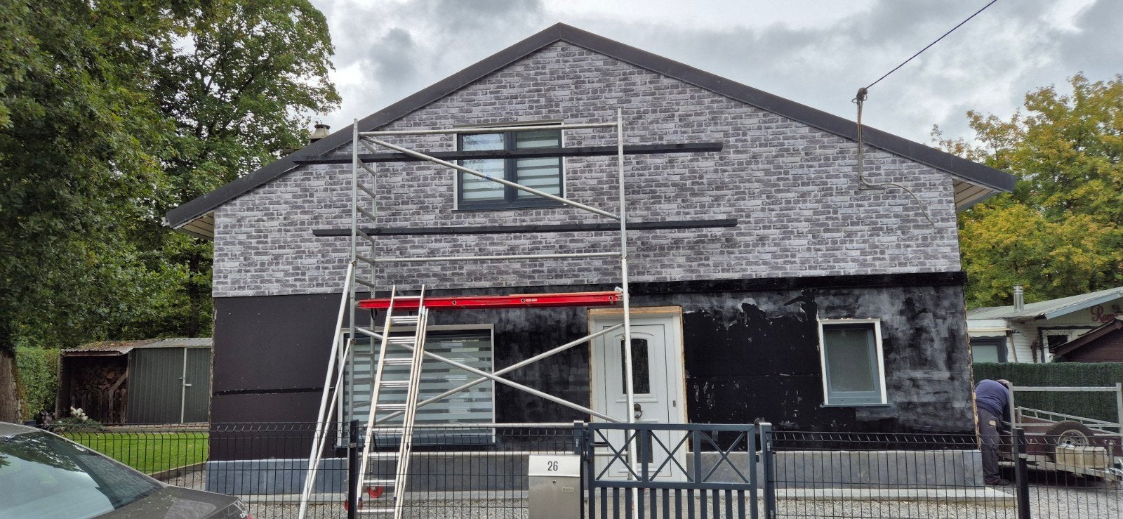 stelling, Doe-het-zelf en Bouw, Ophalen, Gebruikt, Gevelsteiger, 5 meter of hoger