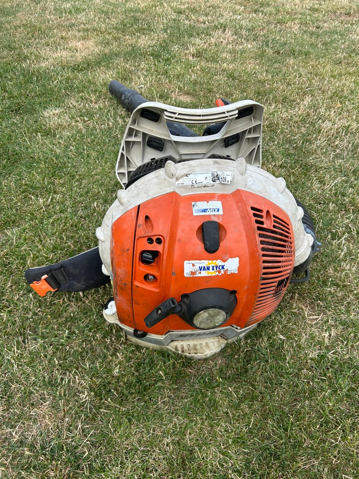 Stihl BR 600, Tuin en Terras, Bladblazers, Ophalen, Zo goed als nieuw