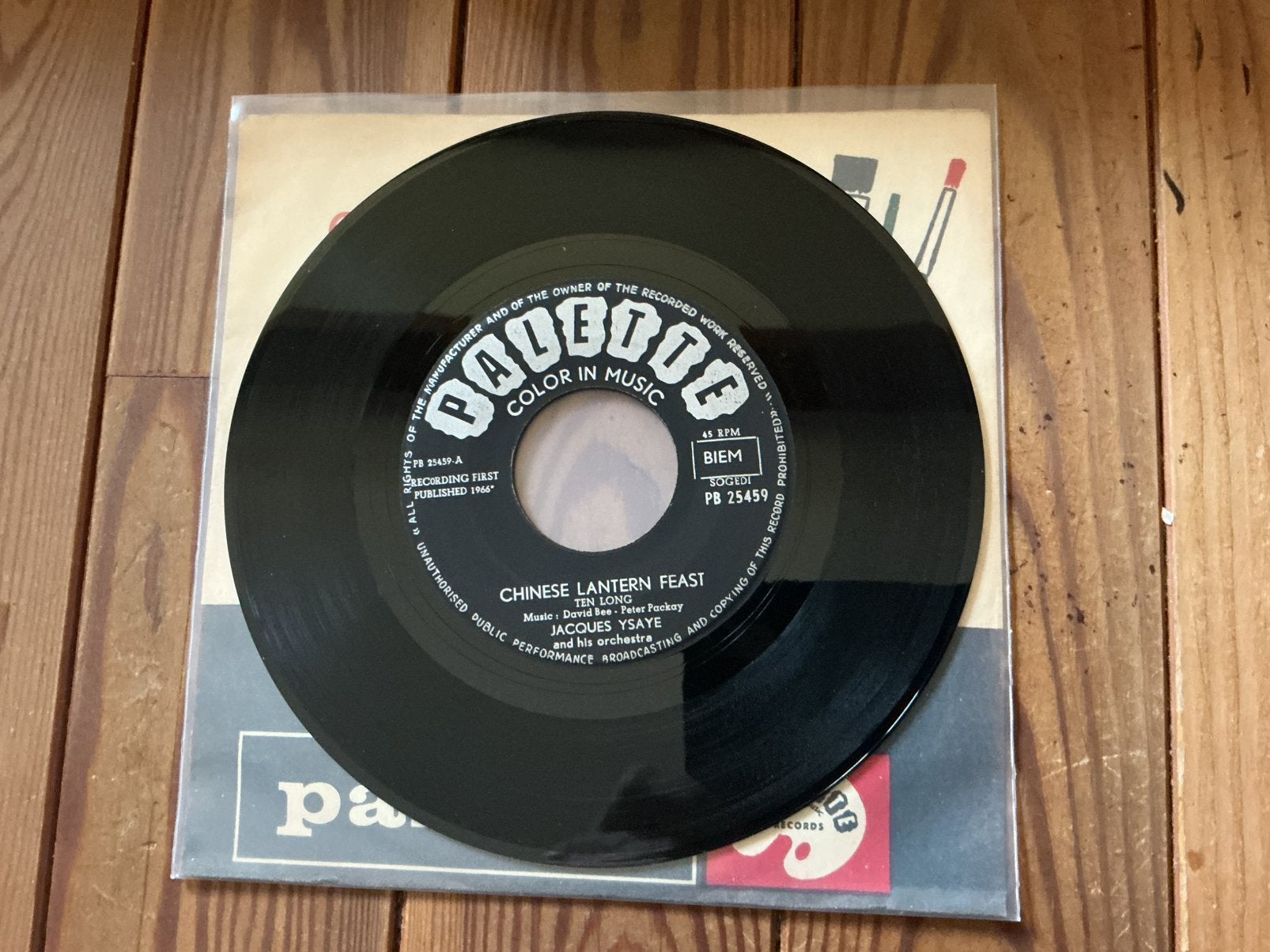 7” Jacques Isaye - Chinese lantern feast, Fotohoes, Ophalen of Verzenden, Gebruikt