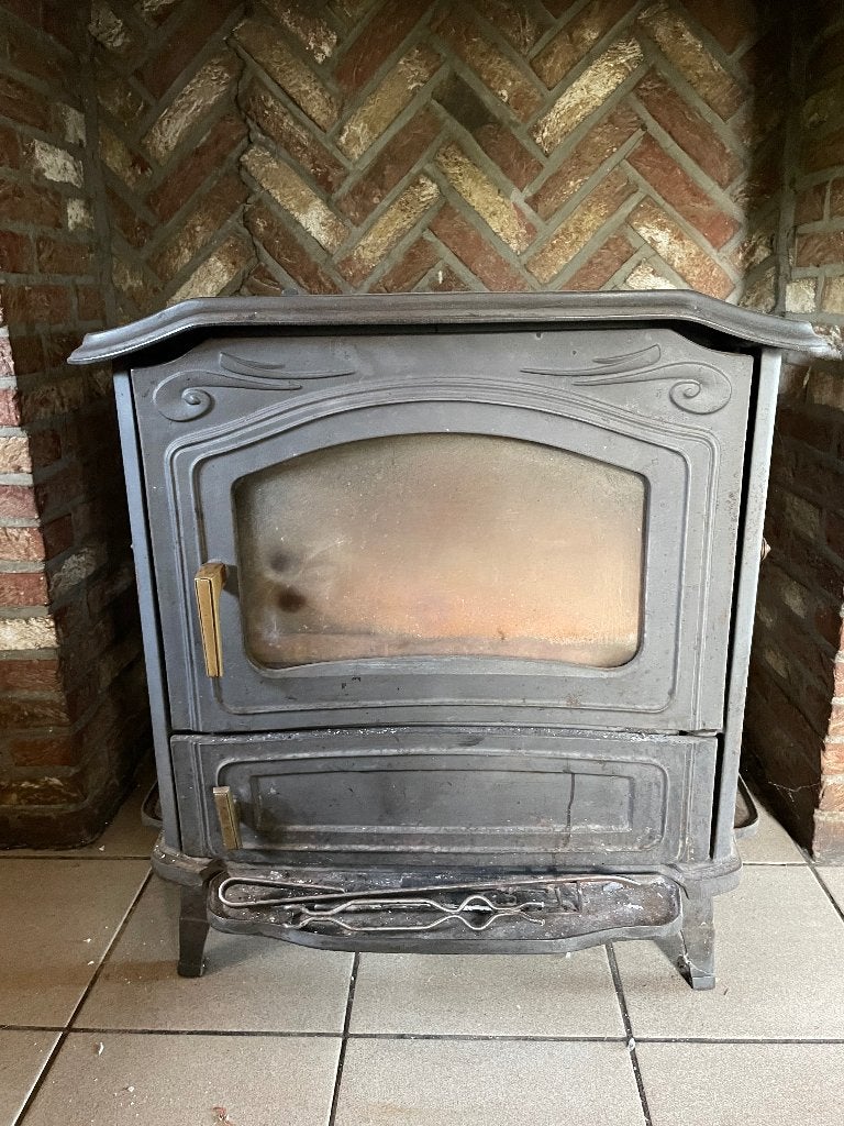 Ebel hout kolen kachel, Ophalen, Gebruikt, Houtkachel, Vrijstaand