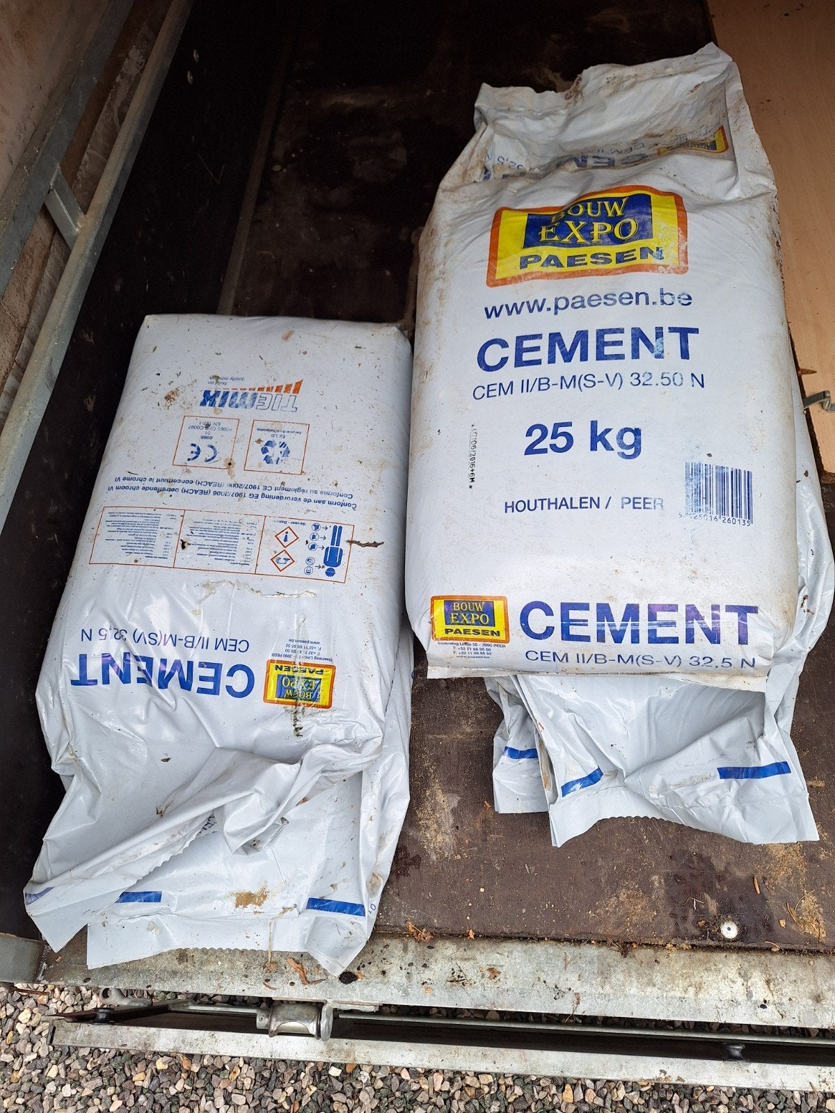 cement, Ophalen