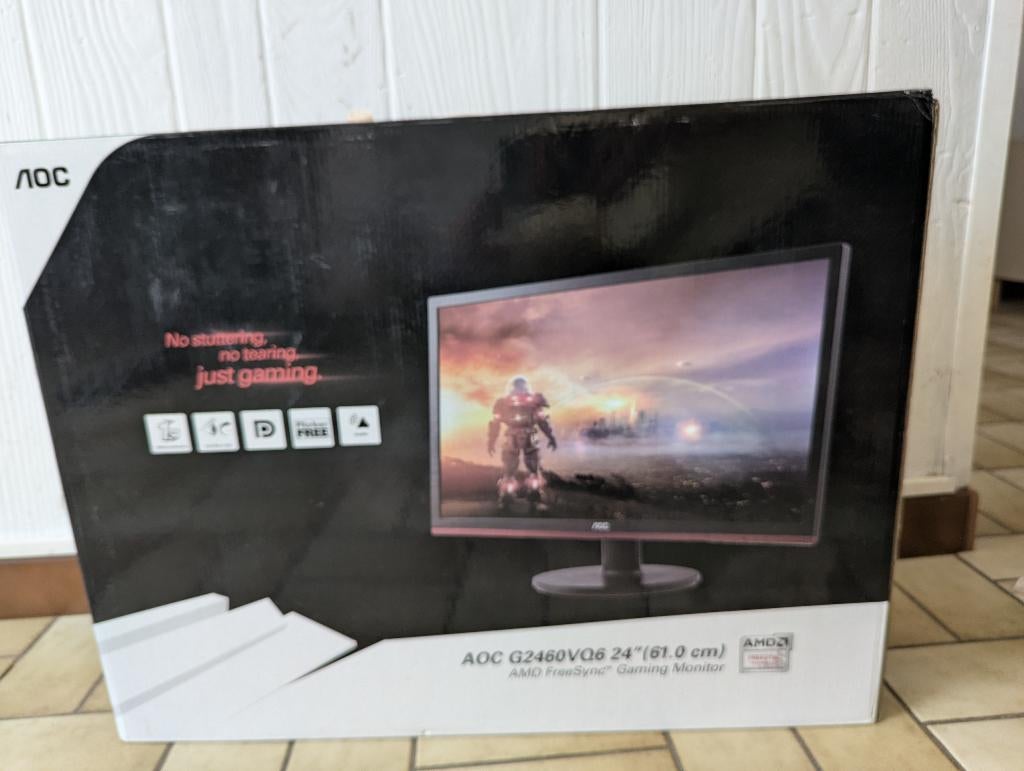 Full HD 24 inch gaming/PC monitor, Zo goed als nieuw, Ophalen, Gaming, IPS
