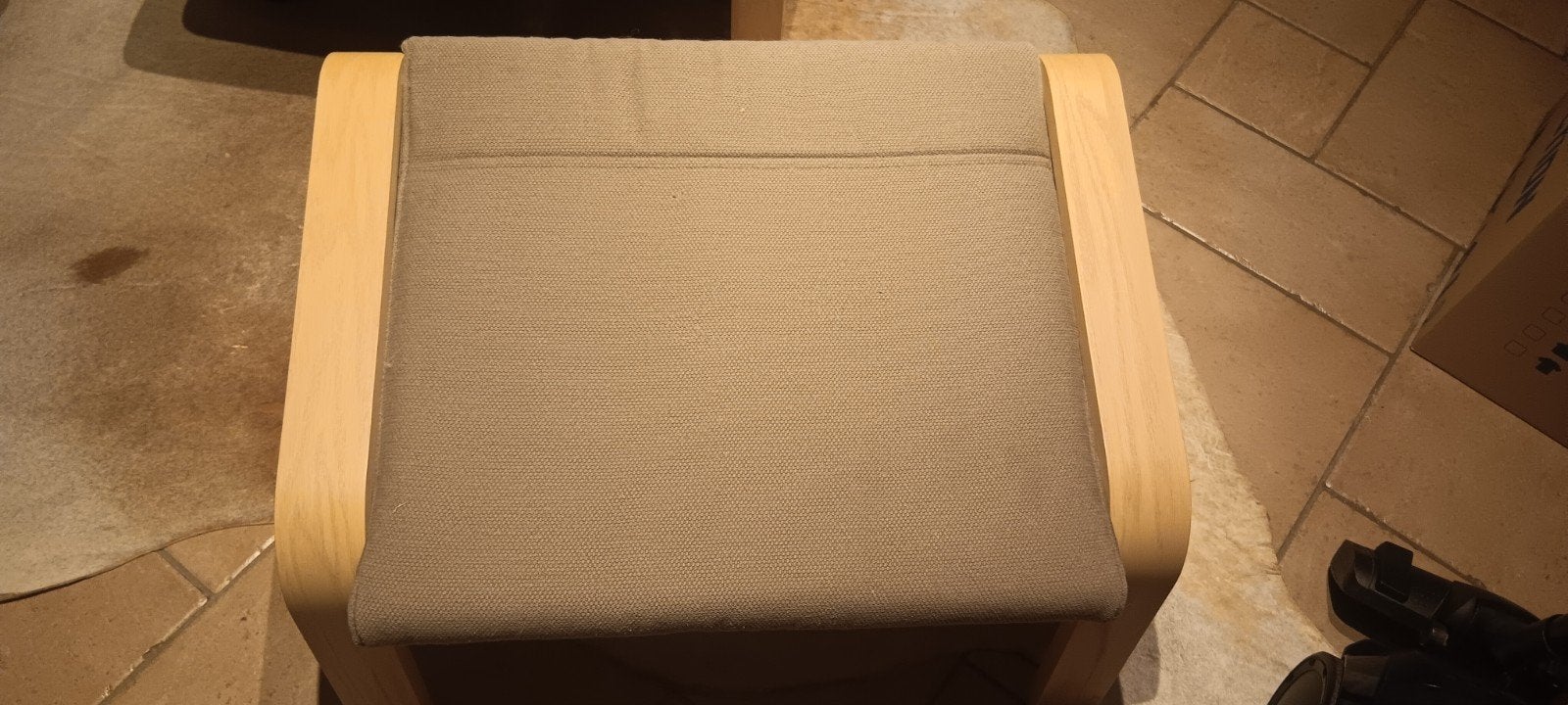 fauteuil paong ikea et repose pieds, Maison & Meubles, Enlèvement, Comme neuf