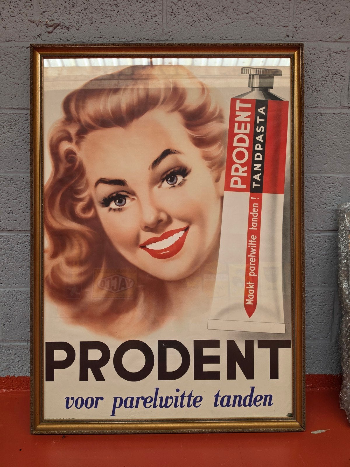 Prodent tandpasta reclame, Enlèvement, Comme neuf, Panneau publicitaire
