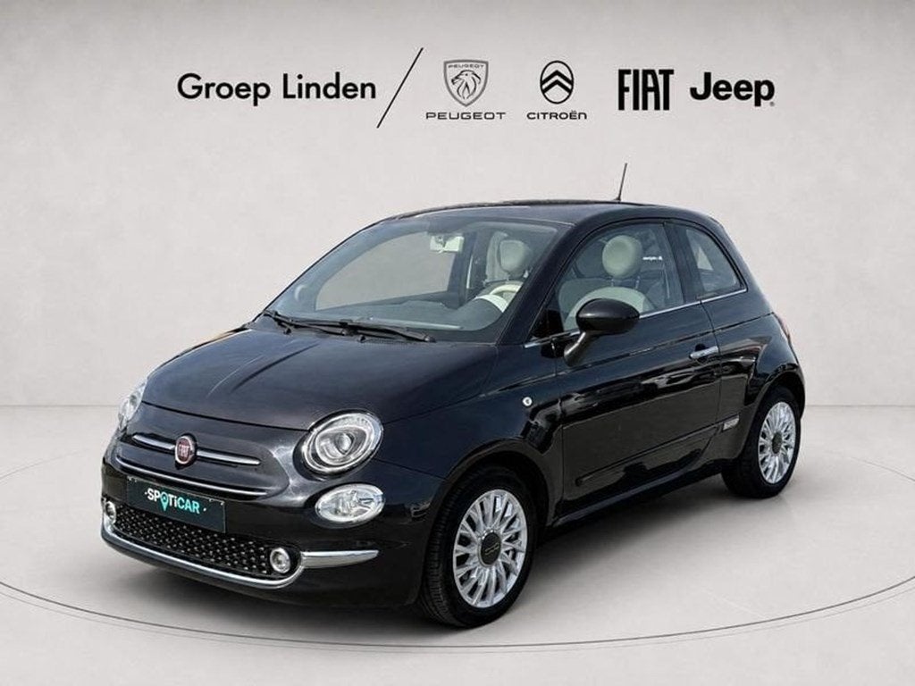 Fiat 500 *AC*GPS*PANO* 1.2 Benz Lounge, Auto's, 4 zetels, Zwart, 115 g/km, Bedrijf