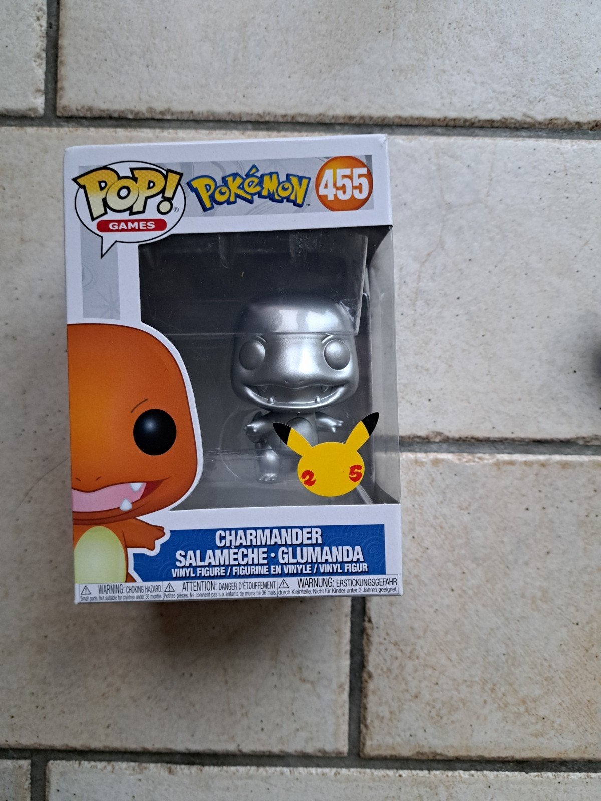 Funko Pop! Games: Pokémon – Charmander (Silver Metallic) #45, Verzamelen, Ophalen of Verzenden, Zo goed als nieuw