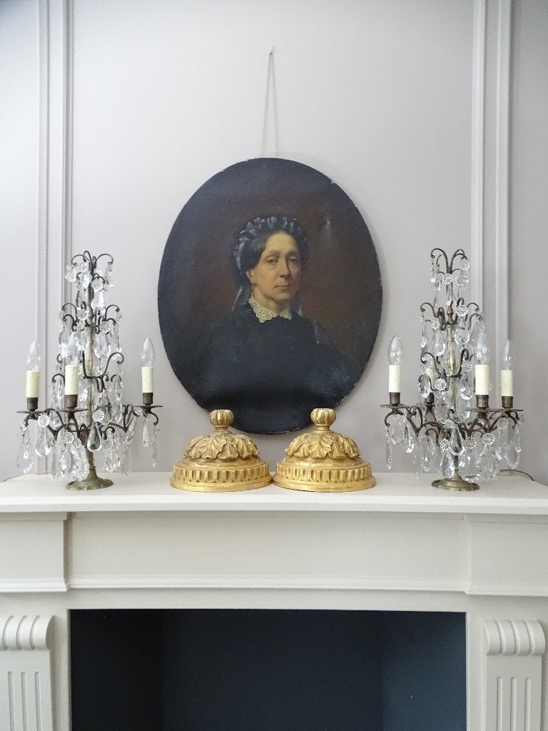Franse girandoles met 4 lichtpunten, Antiek en Kunst, Ophalen of Verzenden