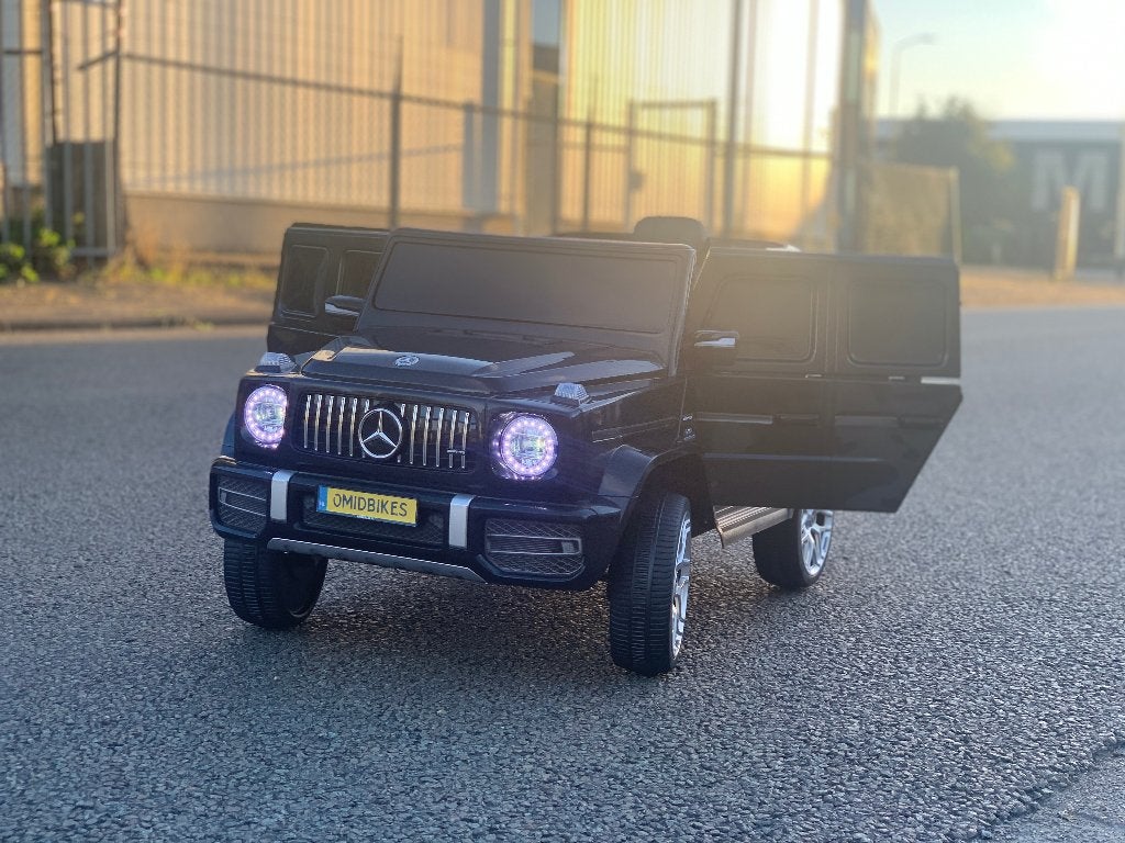 Mercedes G63 AMG 12v Metallic zwart Bluetooth / Afst. NIEU, Ophalen of Verzenden, Nieuw