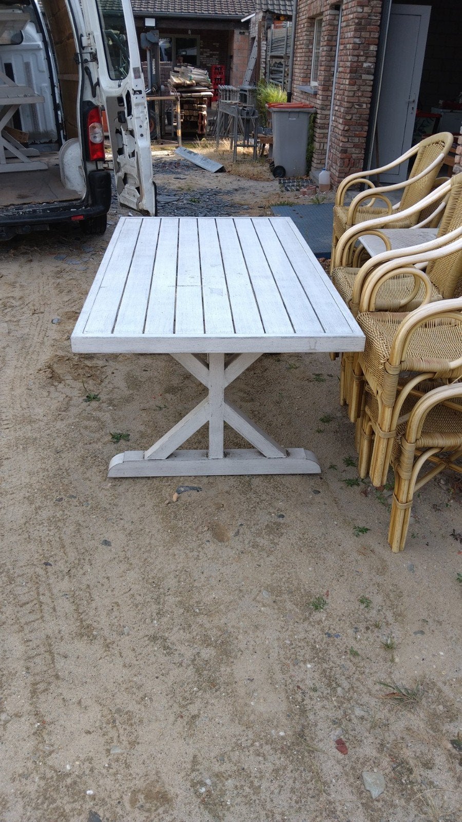 tuintafel, Tuin en Terras, Ophalen, Aluminium