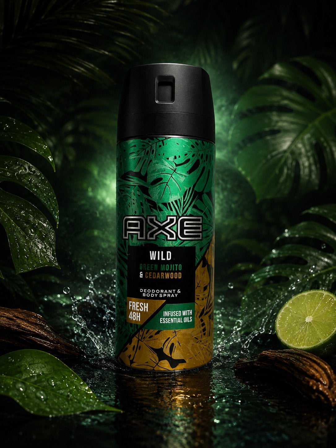 5x AXE Wild Green Mojito & Cedarwood deodorant – NIEUW, Ophalen, Nieuw, Deodorant of Bodyspray