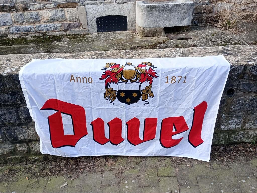 Brouwerij Bier Grand Drapeau Duvel, Ophalen of Verzenden, Nieuw, Reclamebord, Plaat of Schild, Duvel