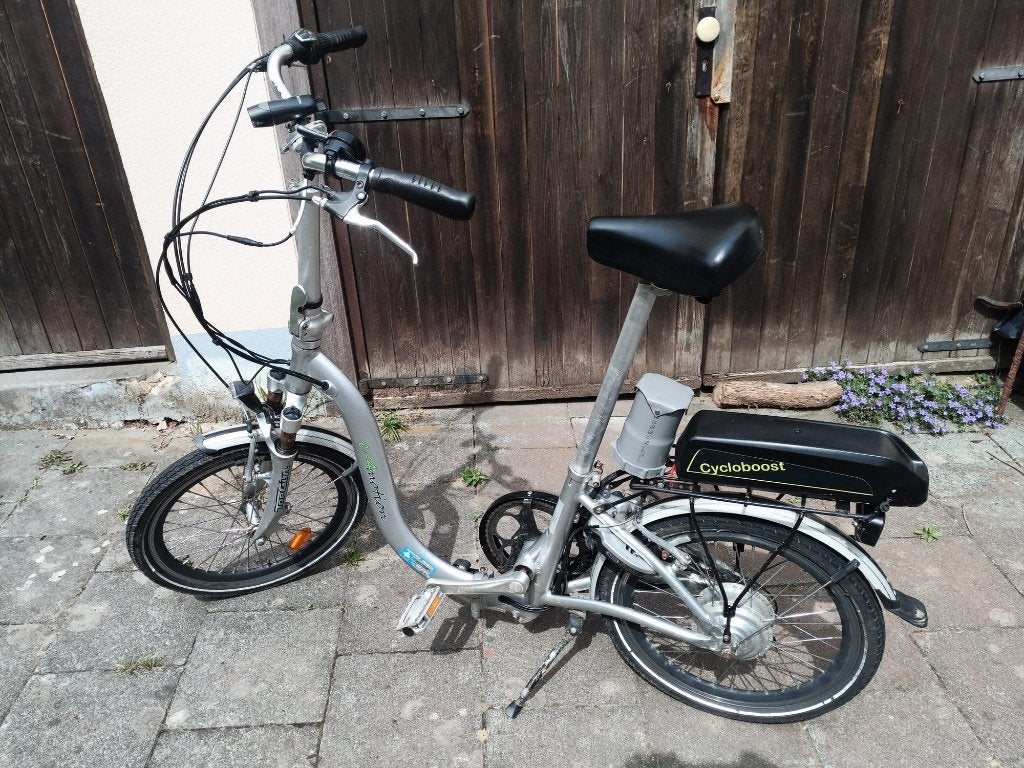 elektrische vouwfiets, Fietsen en Brommers, Fietsen | Vouwfietsen, Gebruikt, Overige merken, 18 tot 20 inch, Totaal opvouwbaar