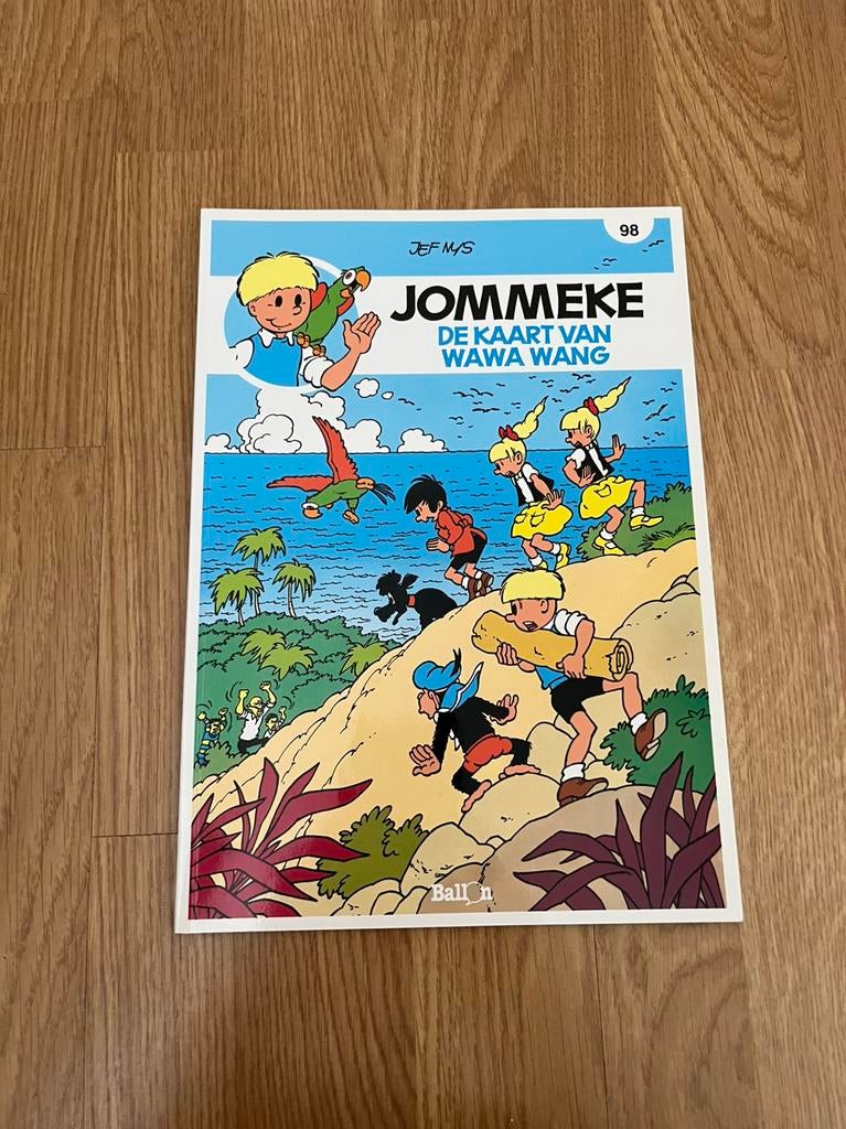 Strip Jommeke De kaart van Wawa Wang, Eén stripboek, Ophalen of Verzenden, Gelezen