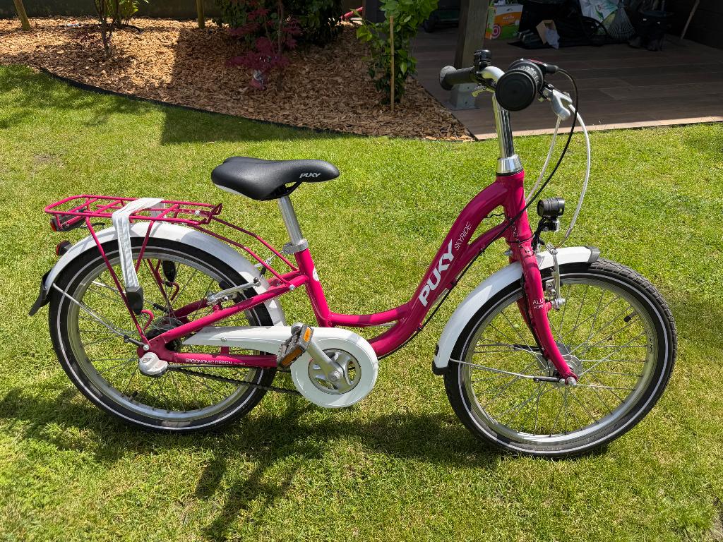 Kinderfiets Puky Skyride in fuchsia, Ophalen, Zo goed als nieuw, 20 inch of meer, Puky