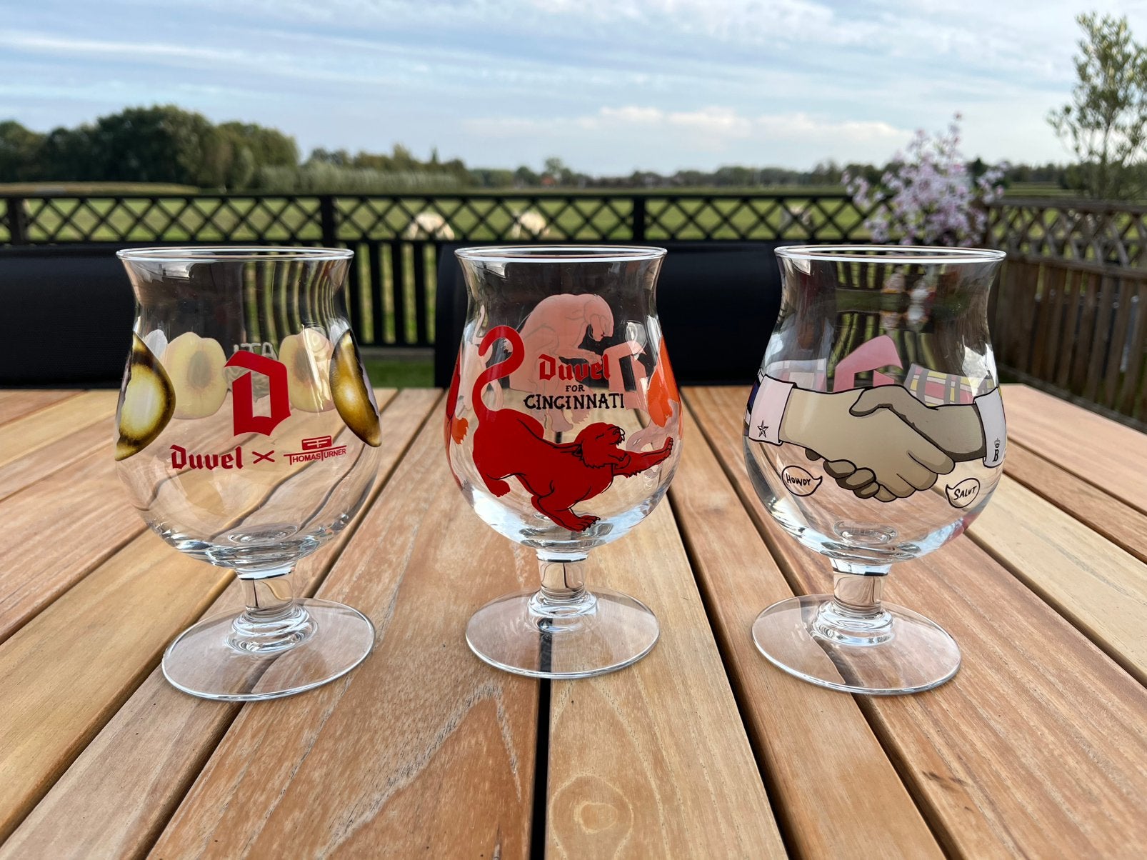 Duvel - US reeks glaasjes (zie omschrijving), Ophalen of Verzenden, Zo goed als nieuw