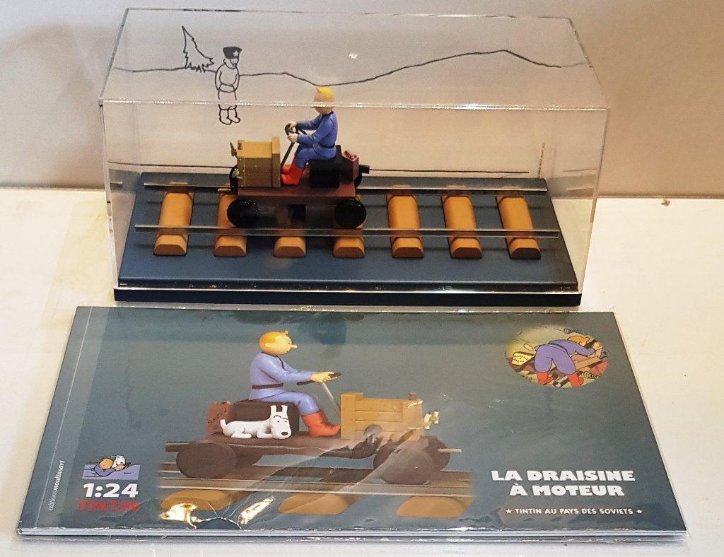 Les voitures de Tintin 1/24 N59, « la draisine à moteur », Collections, Envoi, Tintin, Neuf, Statue ou Figurine