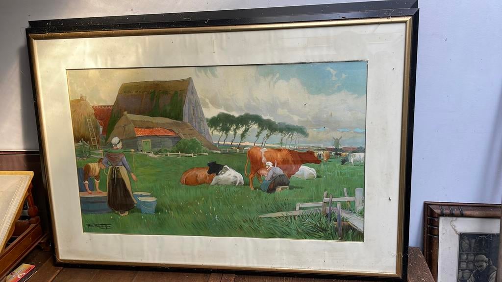 Litho florimond van acker, Antiek en Kunst, Ophalen