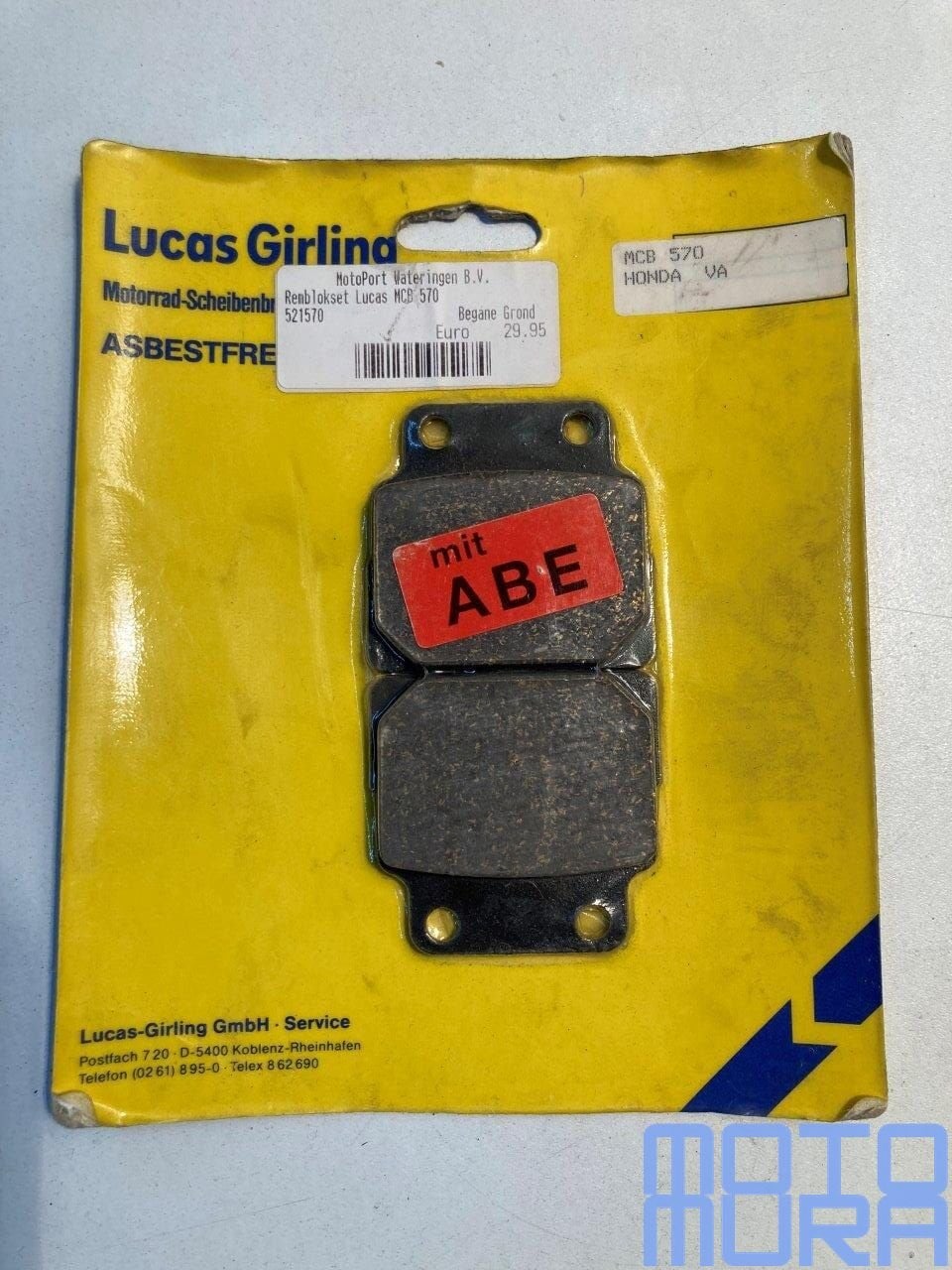 TRW MCB570 remblokken set Honda Honda CB450 N 1986 -  remblo, Motos, Pièces | Honda, Neuf, -, -, -