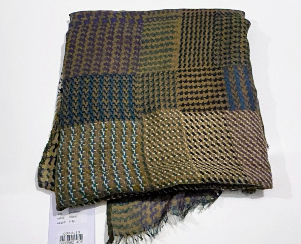 Kaki foulard met print, Enlèvement ou Envoi, Neuf, Écharpe