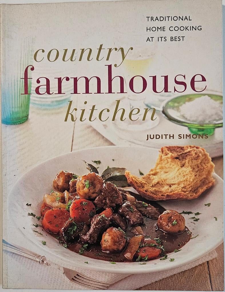 Country farmhouse kitchen - Judith Simons - 1999, Livres, Livres de cuisine, Comme neuf, Entrées et Soupes, Plat principal, Tapas, Snacks et Dim Sum