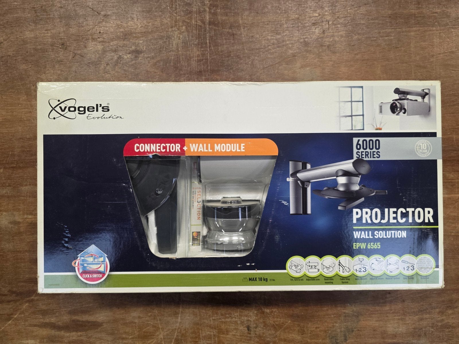 Support murale pour projecteur, Audio, Tv en Foto, Beamer-accessoires, Ophalen of Verzenden