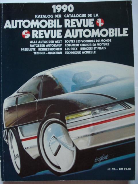 Revue Automobile/Automobil Revue Katalog Catalogue 1990, Livres, Envoi, Utilisé, Général