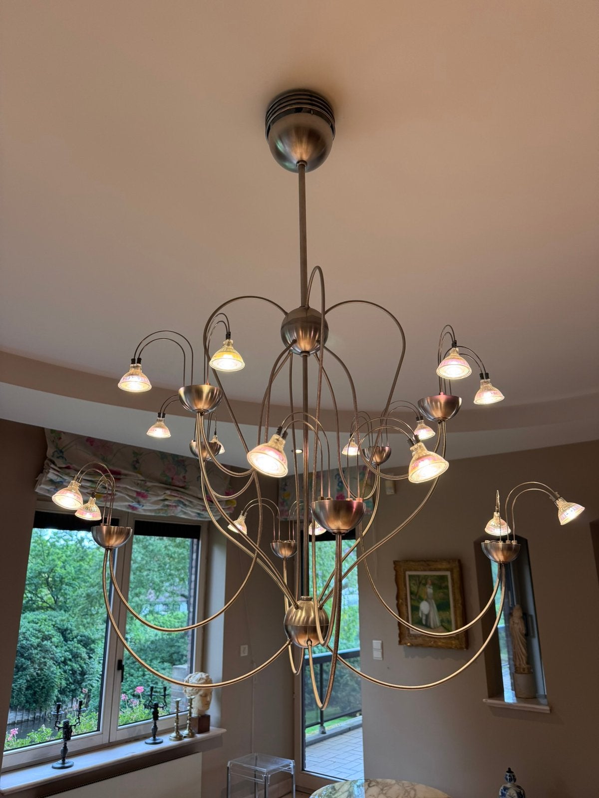 Moderne design kroonluchter Harco Loor, Huis en Inrichting, Ophalen, Zo goed als nieuw