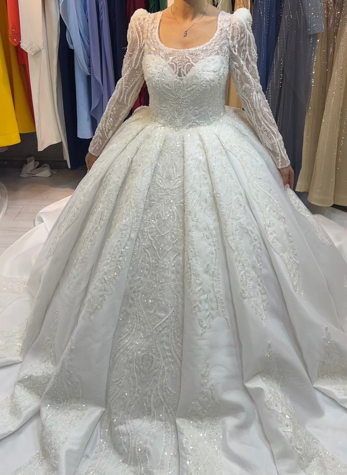 Robe de mariée jamais portée, Kleding | Dames, Ophalen, Zo goed als nieuw, Wit, Trouwjurk