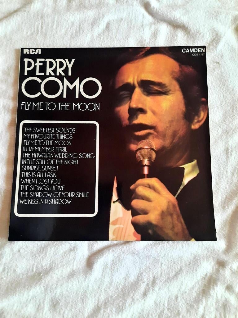 Perry Como - Fly me to the moon, Cd's en Dvd's, Vinyl | Overige Vinyl, Gebruikt, Inclusief binnenhoes, 12 inch, Ophalen