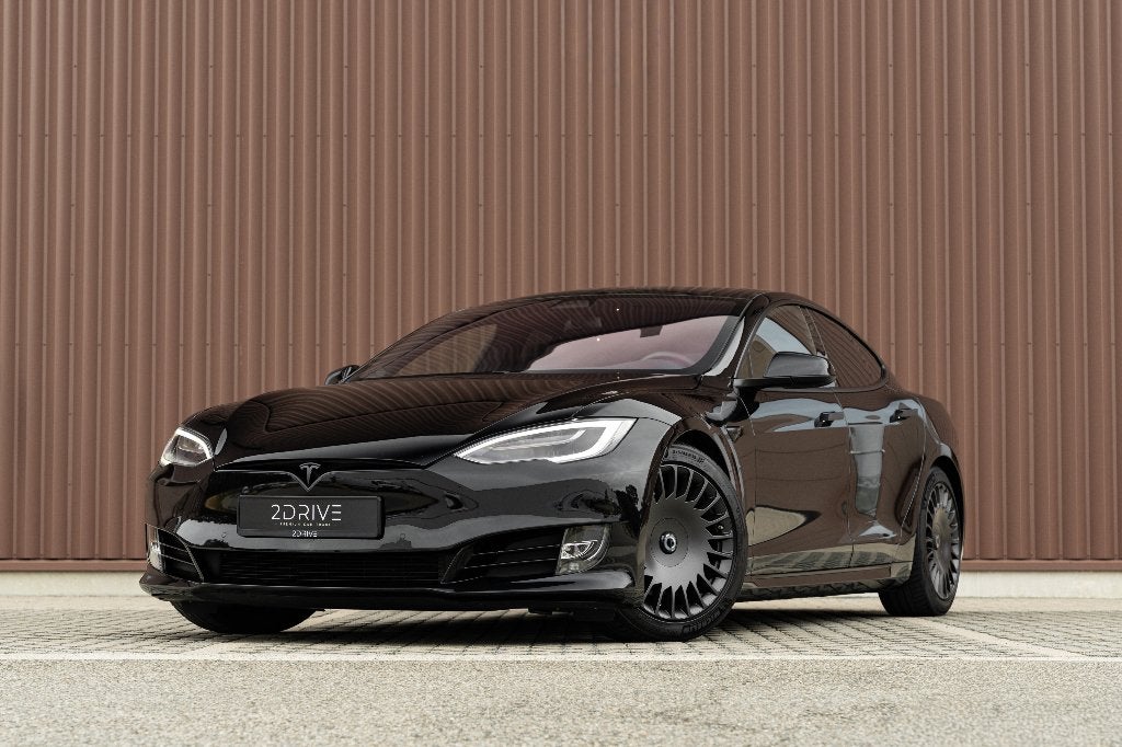 Tesla Model S 100 kWh Dual Motor Long Range | Aero Razor, Auto's, 398 kW, Model S, Zwart, Leder