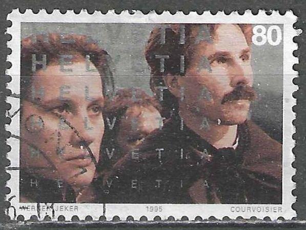Suisse 1995 - Yvert 1488 - 100 ans de cinéma (ST), Envoi, Affranchi