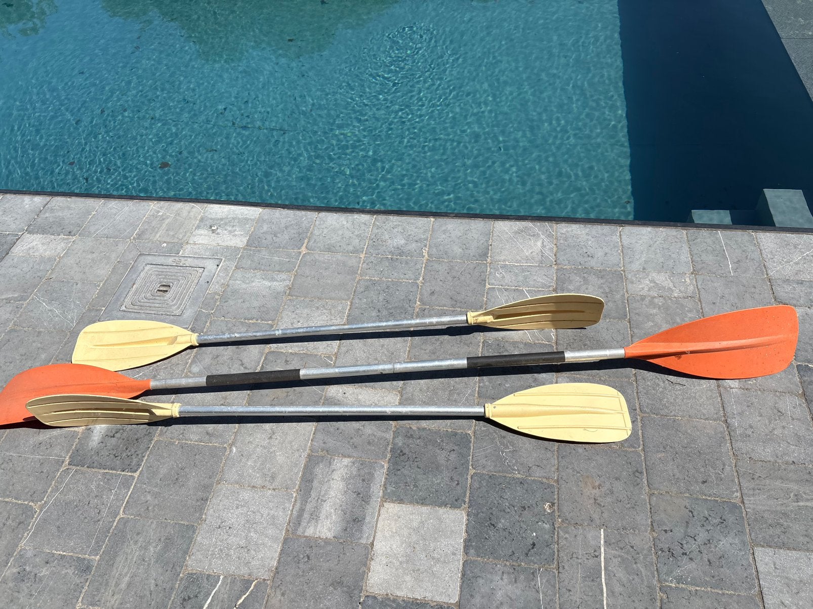 Roeispanen 3 stuks, Watersport en Boten, Peddels, Ophalen, Zo goed als nieuw