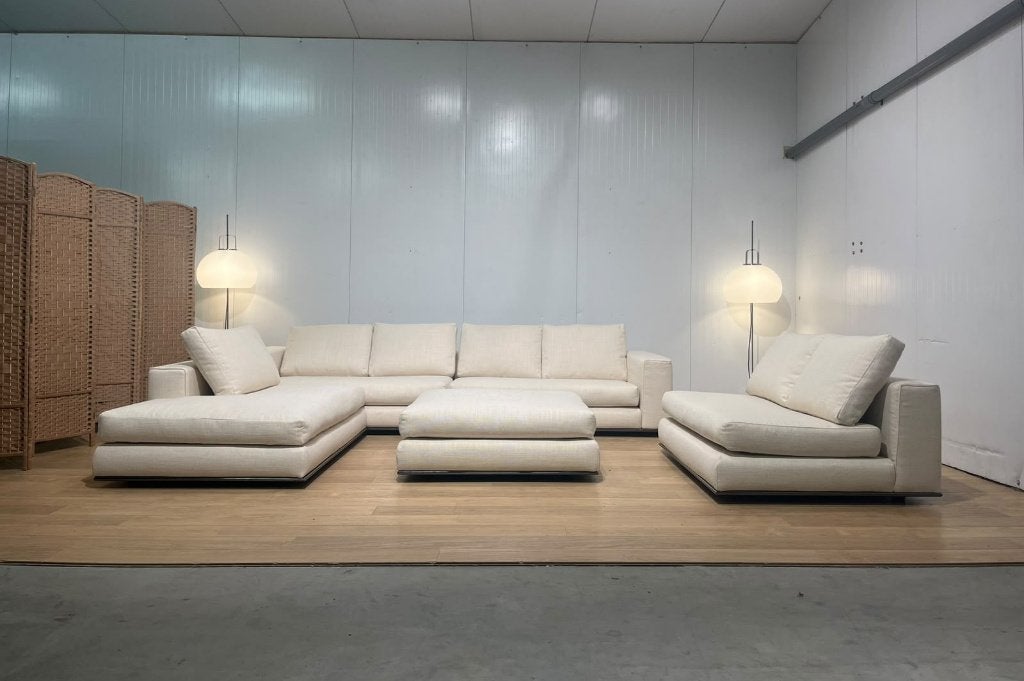 Minotti Hamilton 5-delige Set – Nieuw Gestoffeerd NP 37.500, Huis en Inrichting, Hoekbank, Ophalen of Verzenden, Vierpersoons of meer
