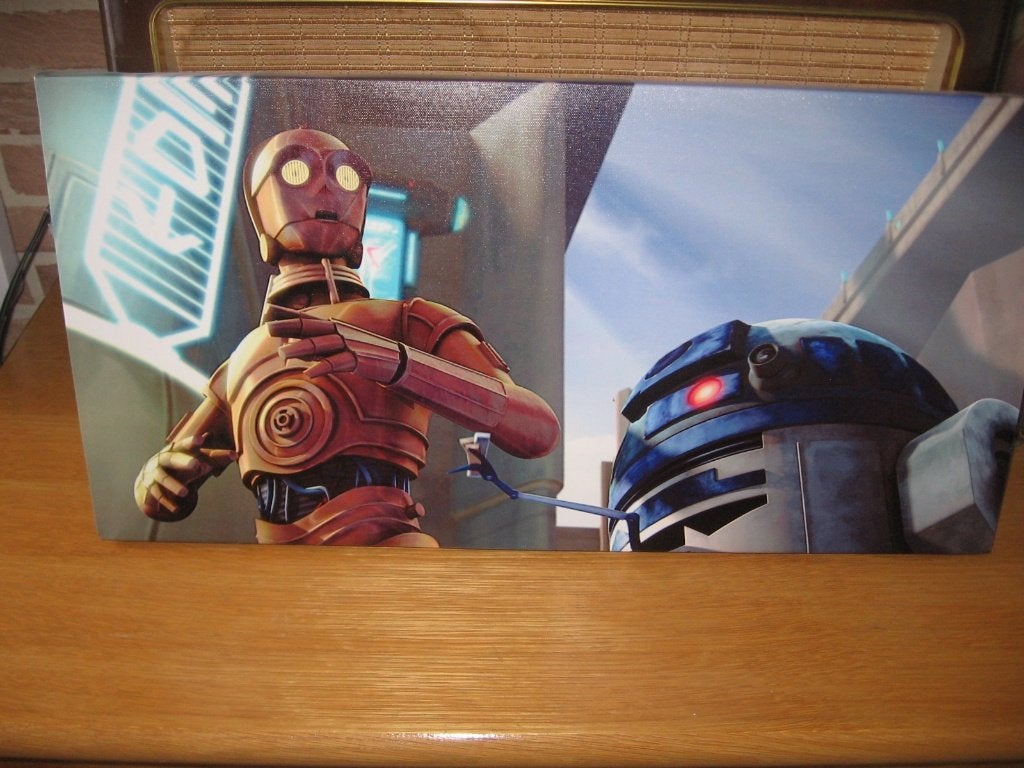 print op doek star wars 60 cm lang 30 cm hoog, Verzamelen, Star Wars, Ophalen, Nieuw, Overige typen