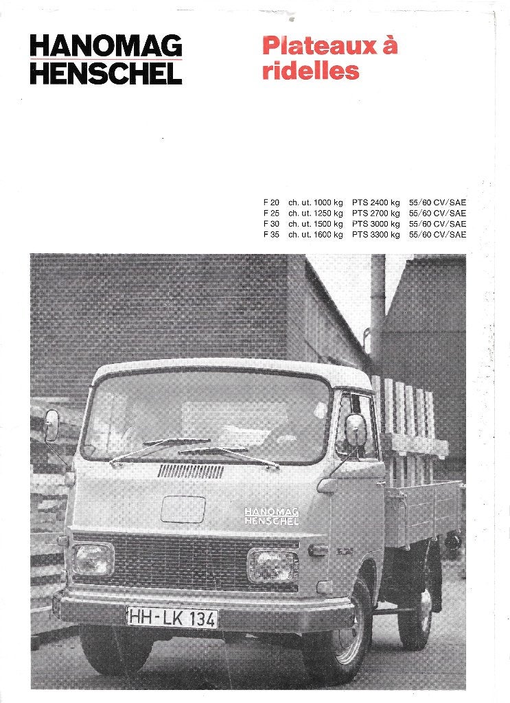HANOMAG HENSCHEL, Enlèvement ou Envoi, Utilisé, Autres marques