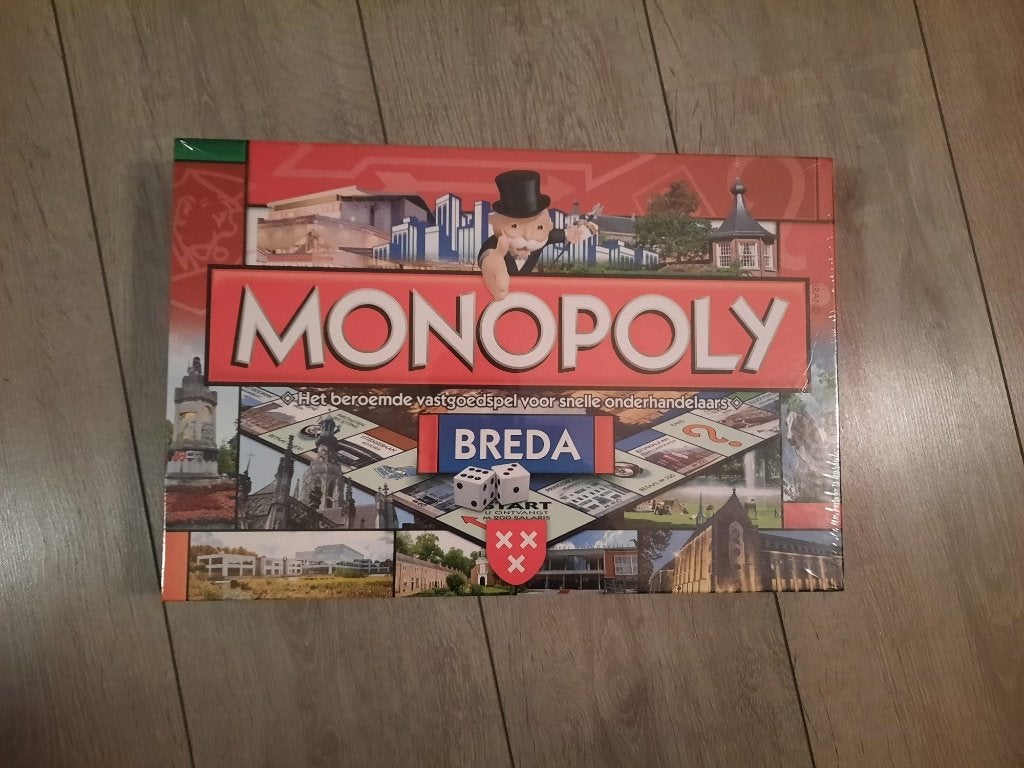 bordspel seal Monopoly Breda Monopolie 2e editie, Drie of vier spelers, Ophalen of Verzenden, Nieuw, Monopoly