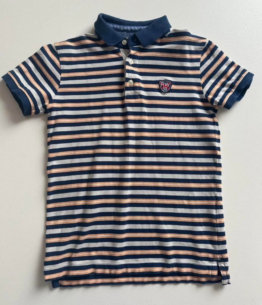 Gestreepte polo - River Woods - Mt 10 jaar, Kinderen en Baby's, Kinderkleding | Maat 140, River Woods, Ophalen of Verzenden, Zo goed als nieuw