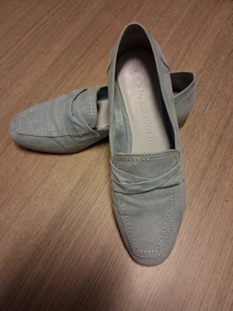 Damesschoenen, Blauw, Marco Tozzi, Dansschoenen, Ophalen of Verzenden
