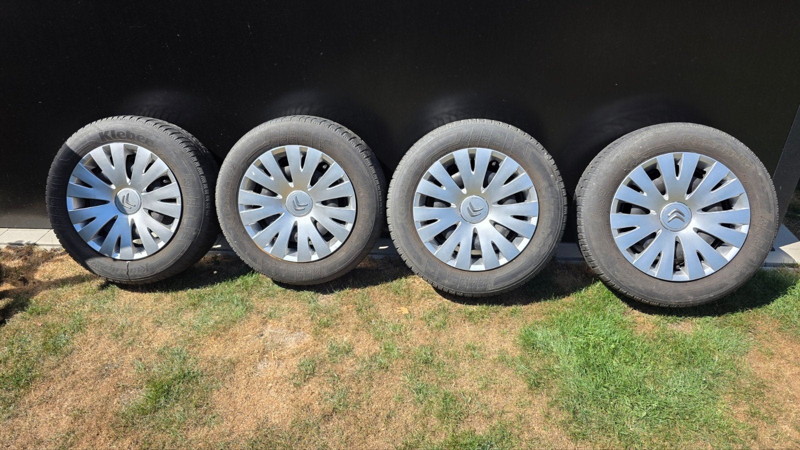 winterbanden op stalen velgen, voor berlingo, Auto-onderdelen, Ophalen, Gebruikt, 15 inch, Banden en Velgen